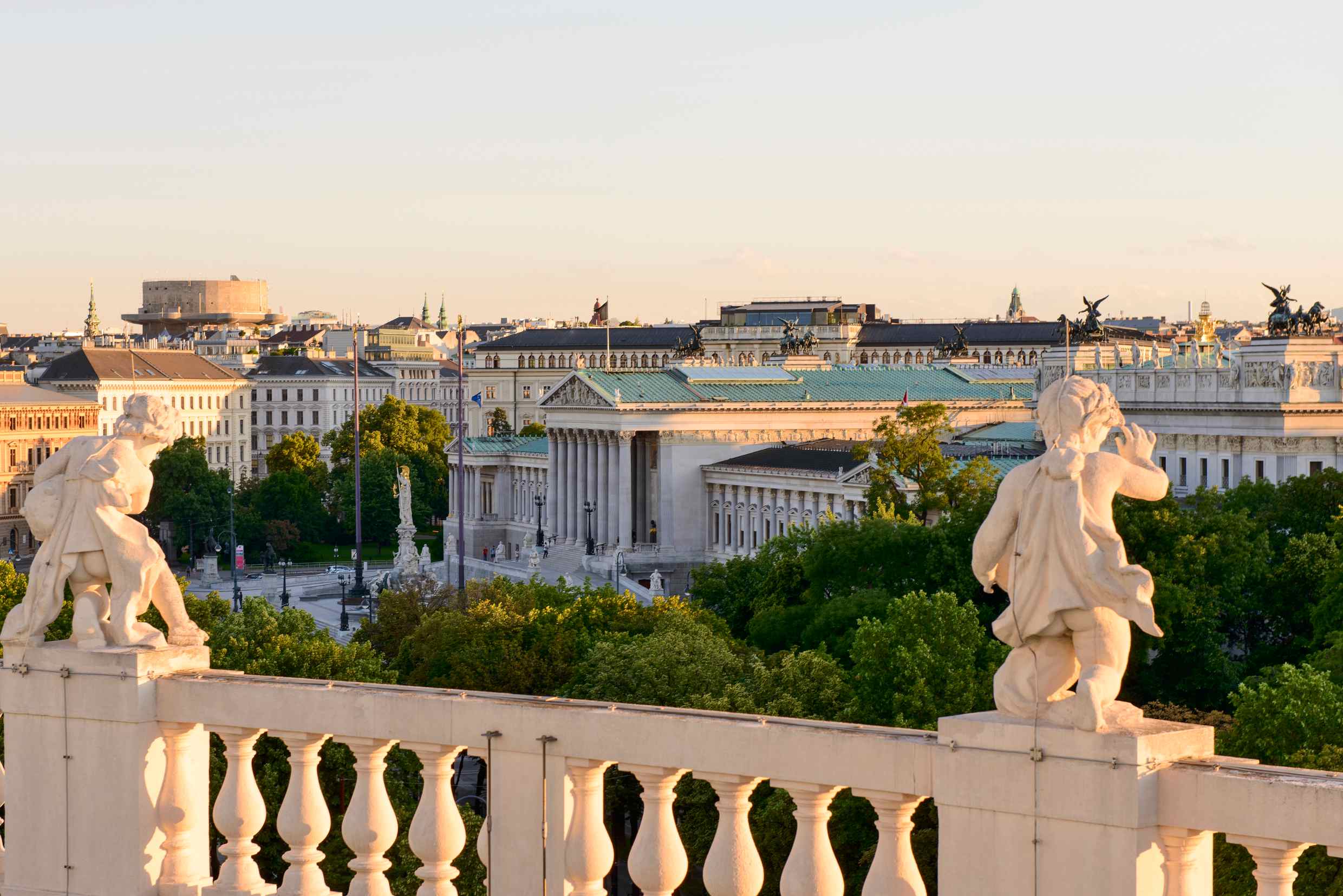 Blick aufs Wiener Parlament