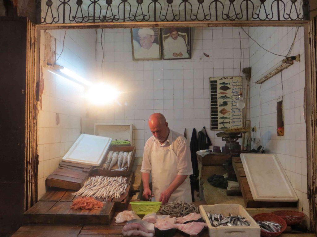 Marokko Fischmarkt