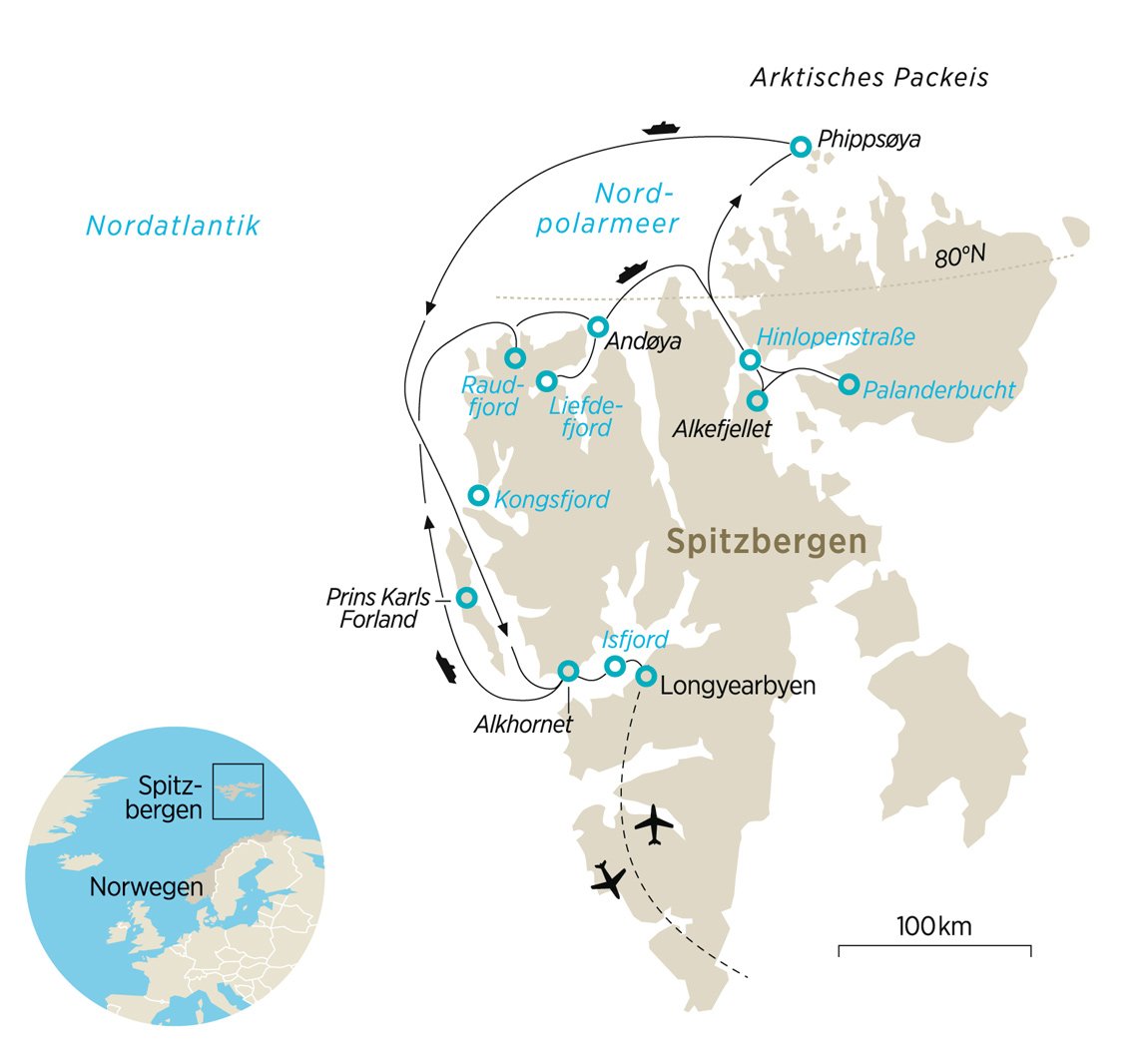 Spitzbergen zwischen Polarkreis und Nordpol – Expedition ins Packeis