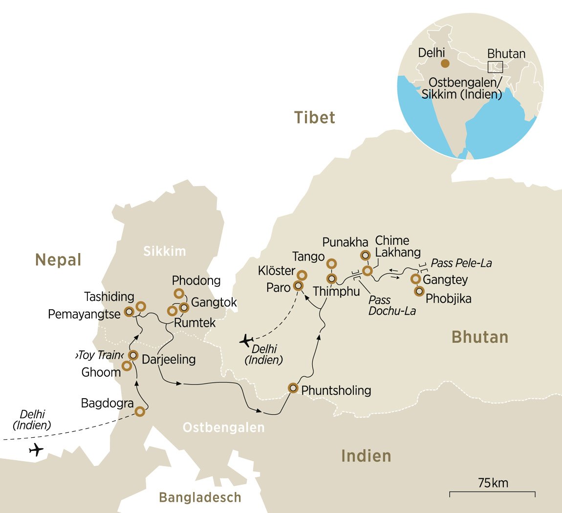 Darjeeling Sikkim Und Bhutan Hohepunkte Im Himalaya Zeit Reisen