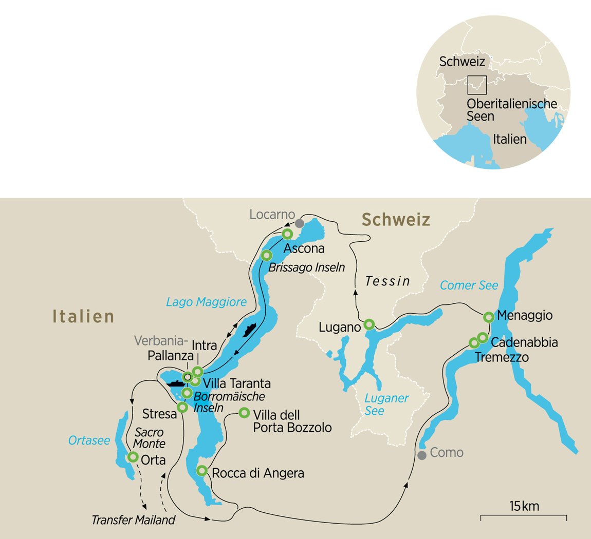 Villen und Gärten der oberitalienischen Seen - ZEIT REISEN