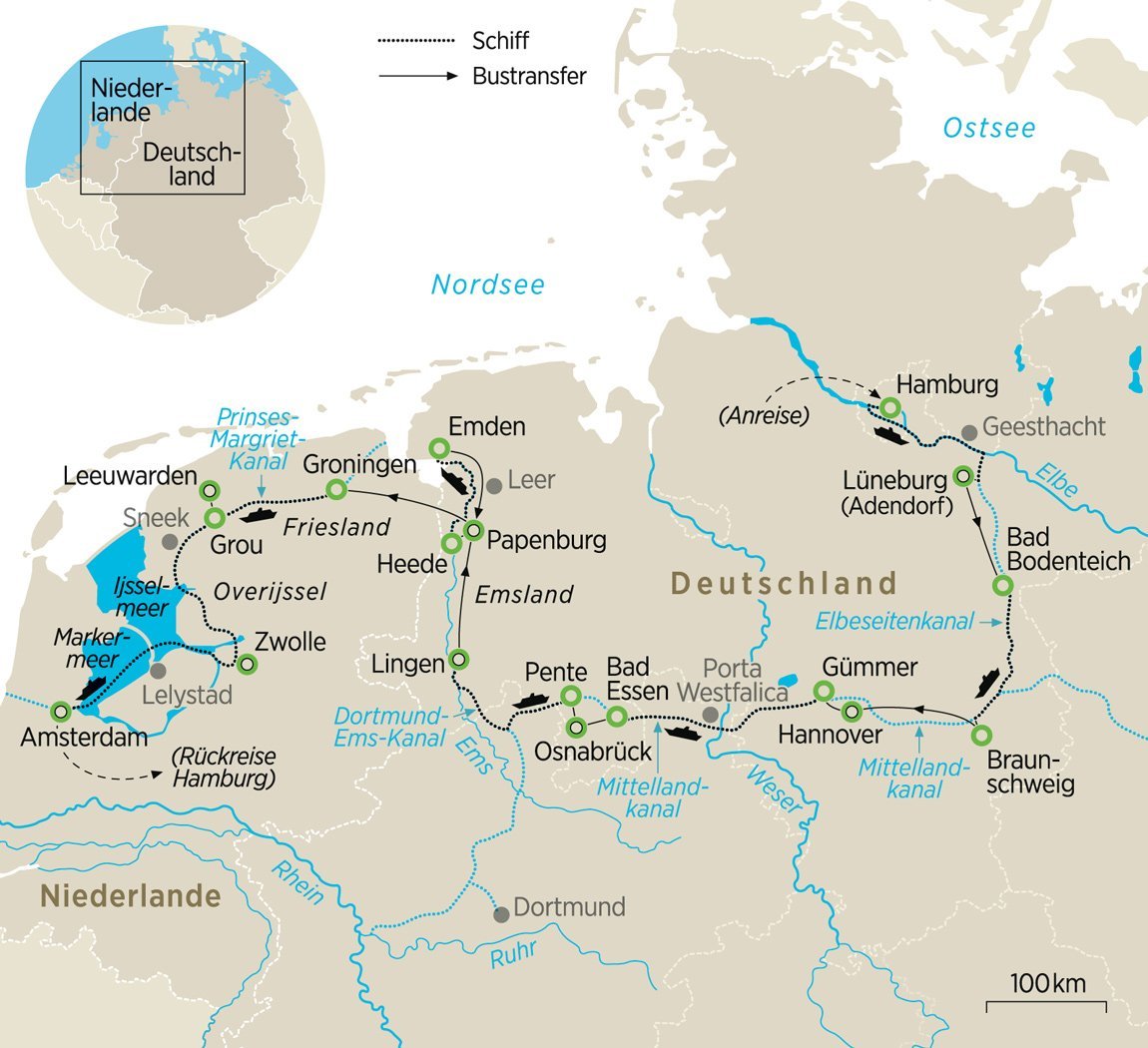 Hamburg bis Amsterdam mit ZEIT REISEN | Reiseprogramm der ZEIT