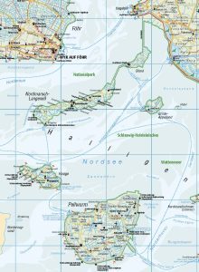 DUMONT Landkartenraetsel Karte Halligen