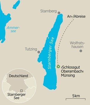 Karte Oberambach Starnberger See