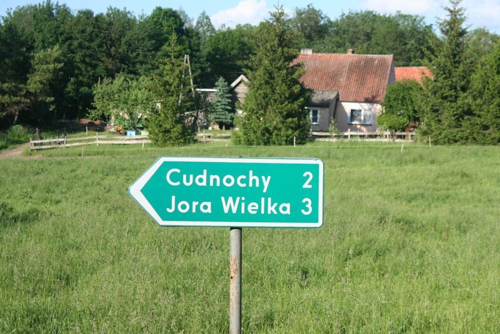 Straßenschild in Polen