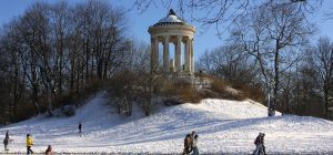 Deutschland-München-Englischer Garten-Winter-Musikreise