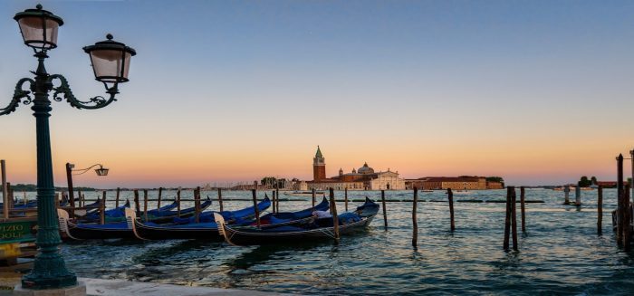 Italien-Venedig-Gondeln-Musikreise