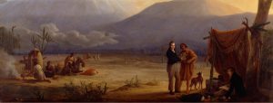 Alexander v. Humboldt und Bonpland am Fuß des Chimborazo