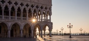 Italien-Venedig-Sonnenuntergang