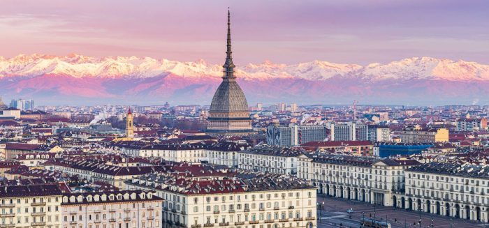 Turin-Italien-Winte