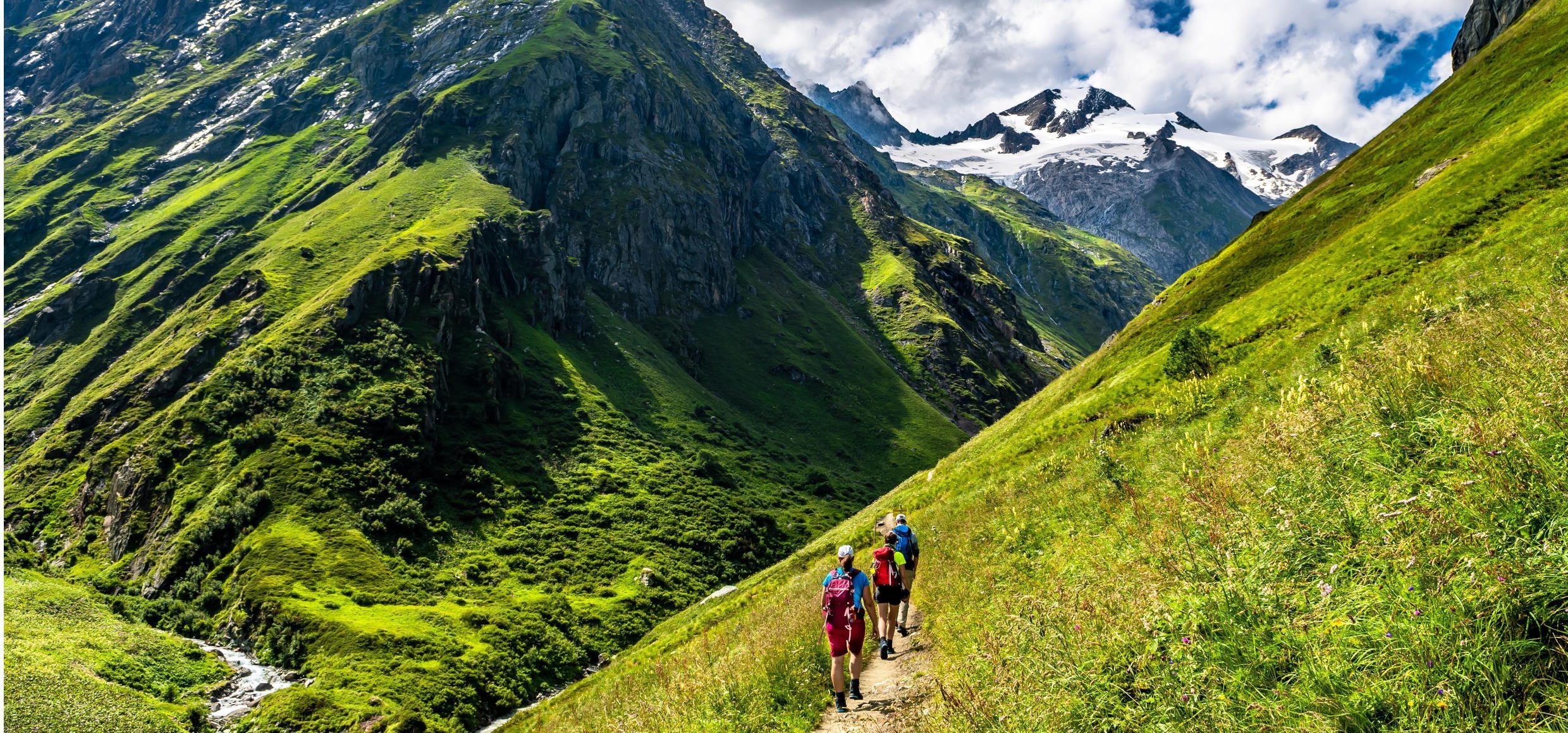 Berge-Landschaft-Wandern-Menschen-Sommer-Hohe Tauern-Österreich