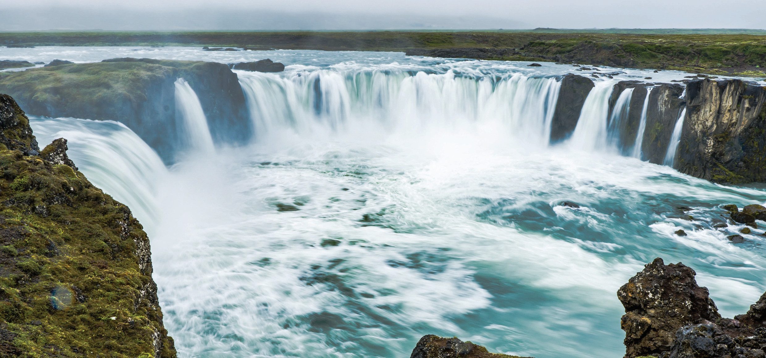 Island Akureyri Wasserfall 253