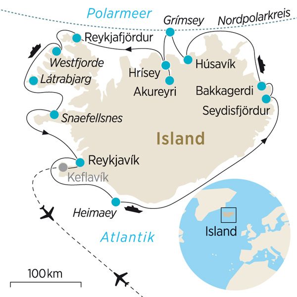 Karte 253 Island