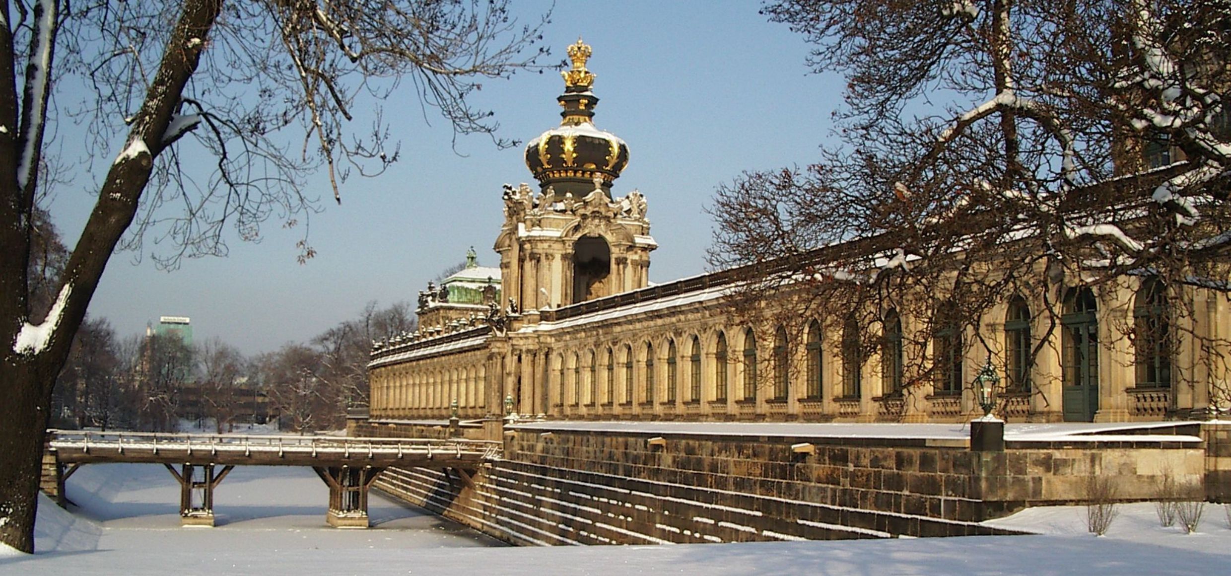 Dresden Zwinger Kronentor Winter