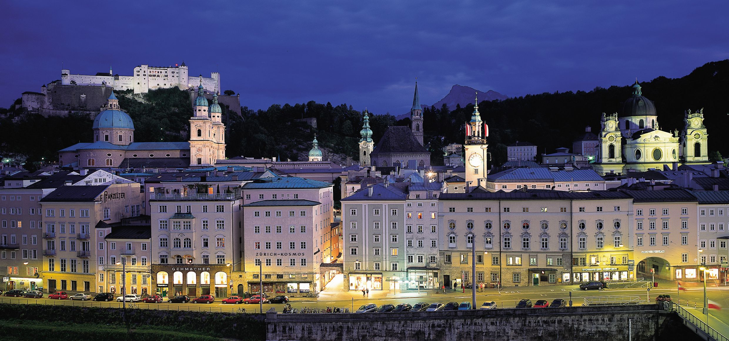 Salzburg Burg bei Nacht