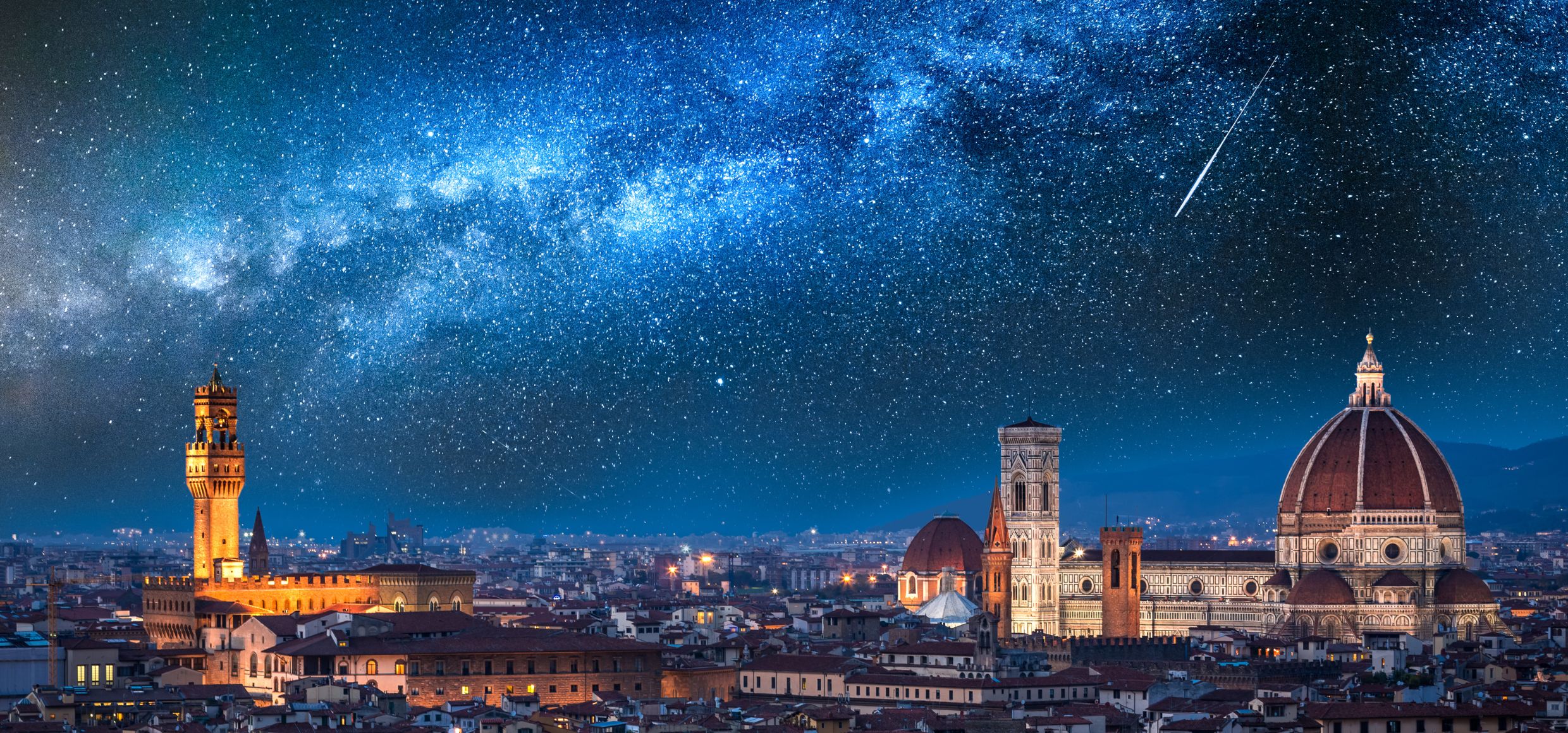 Florenz Italien Skyline Sternenhimmel